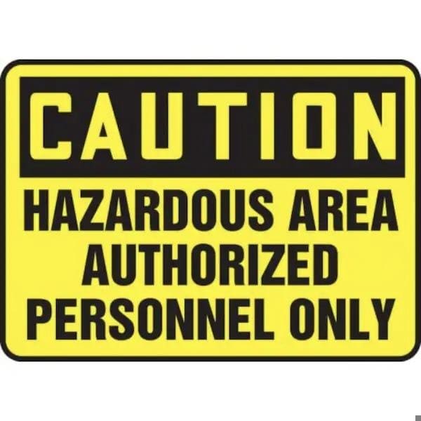 Accuform OSHA CAUTION SAFETY SIGN HAZARDOUS MADM636VA MADM636VA - main